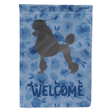 Carolines Treasures 28 x 0.01 x 40 in. Standard Poodle Welcome Flag Canvas House Size CK6037CHF